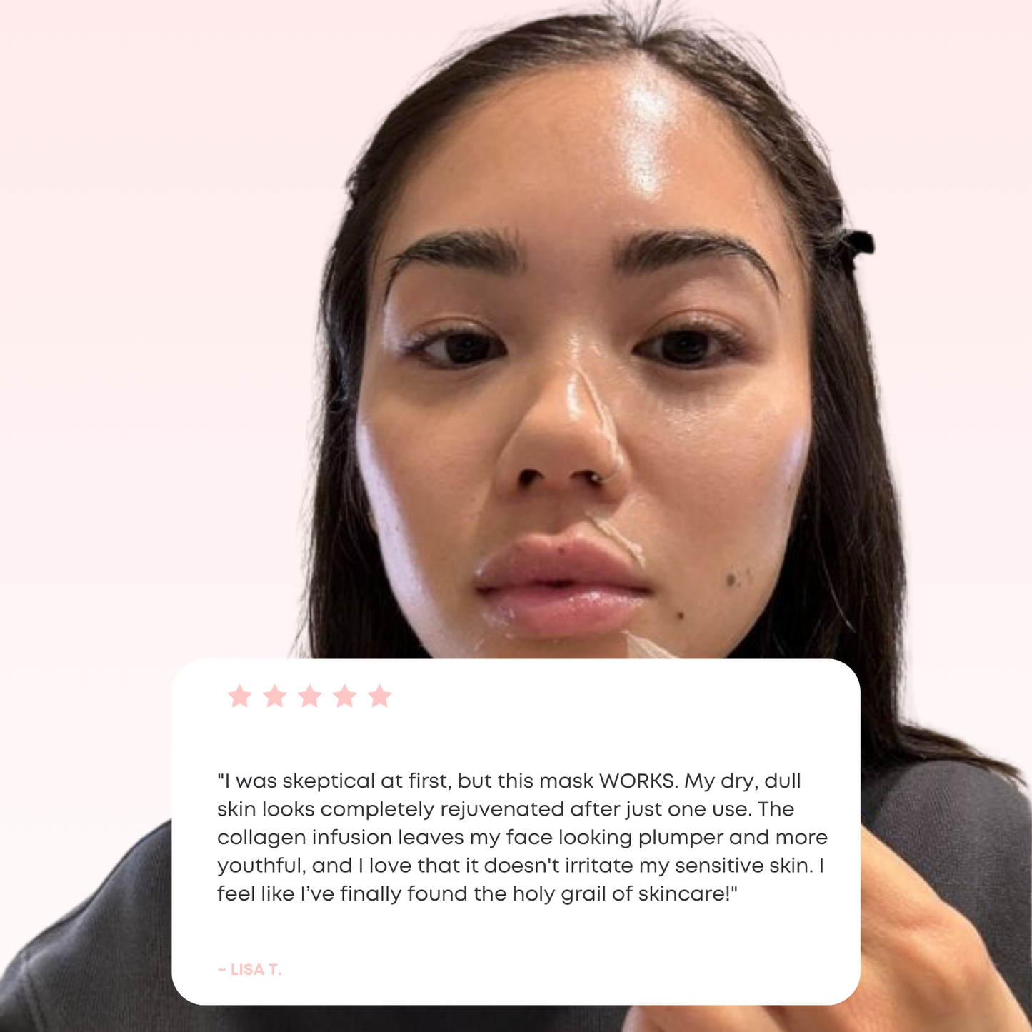 Lux Cove Glass Skin Overnight Collagen Mask
