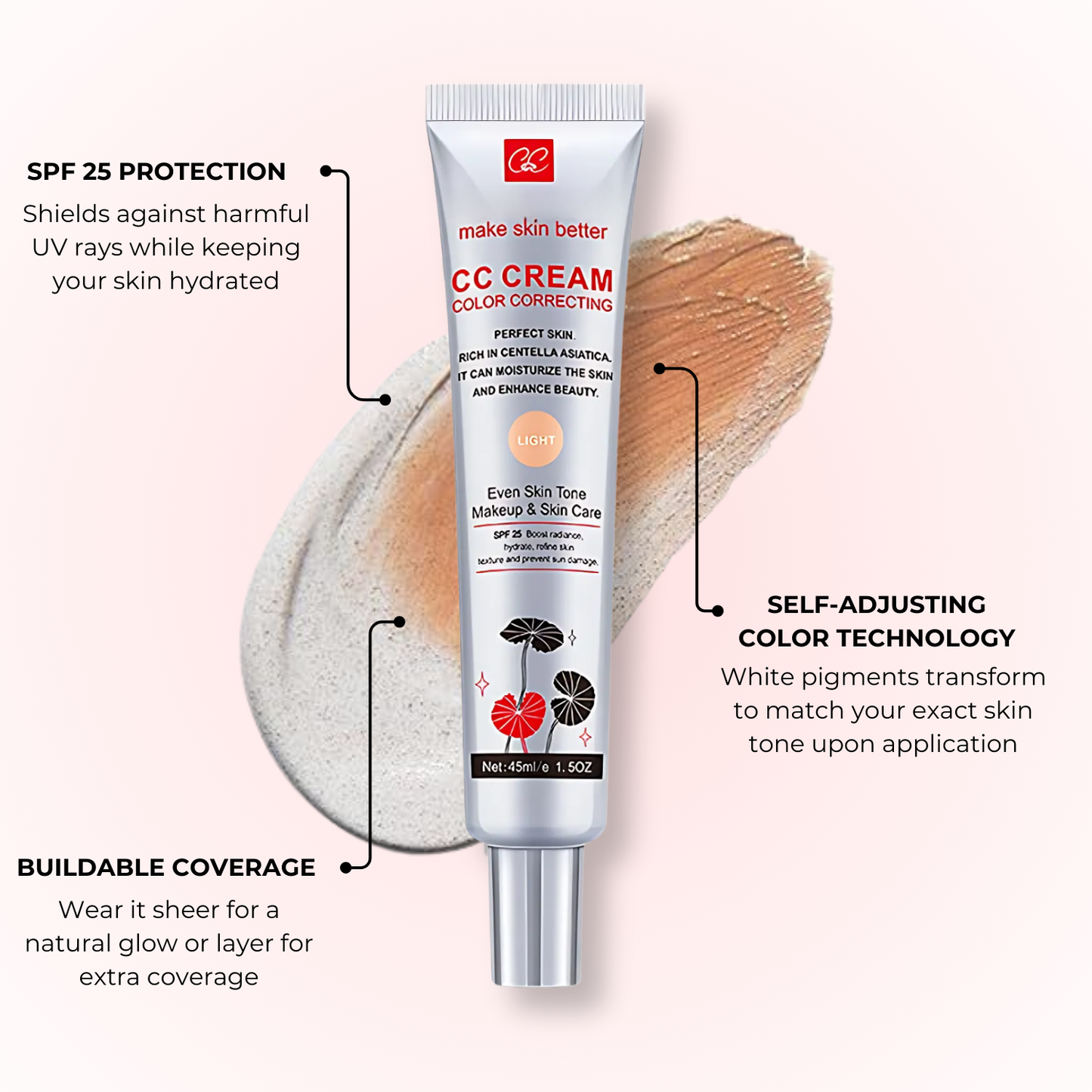Lux Cove Colour-Perfecting CC Cream With SPF 25