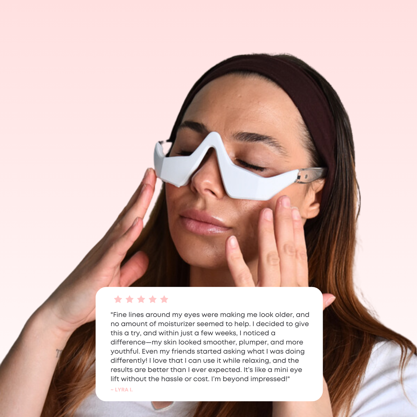 Lux Cove Red Light Under-Eye Glasses
