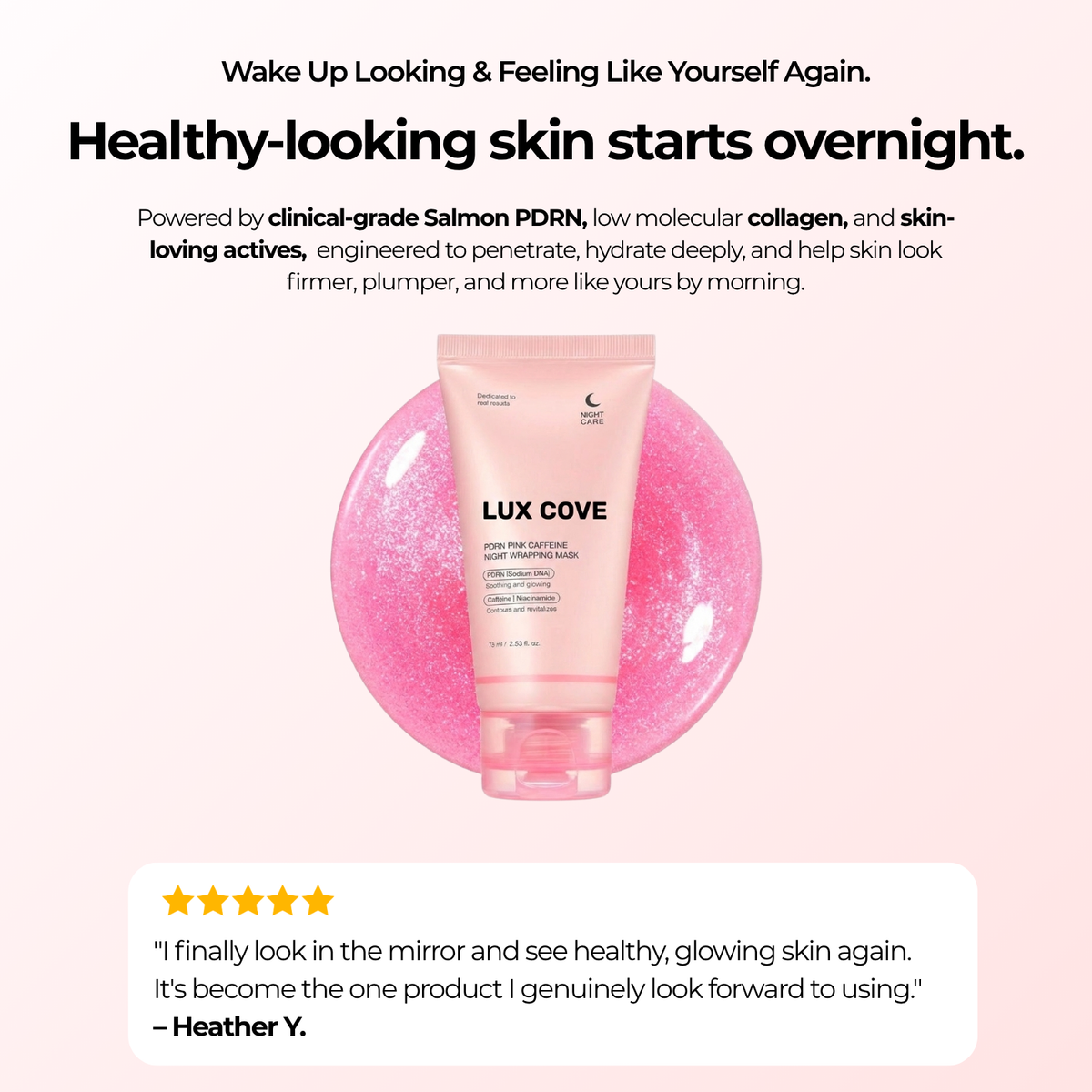 Lux Cove Salmon PDRN Collagen Night Wrapping Mask