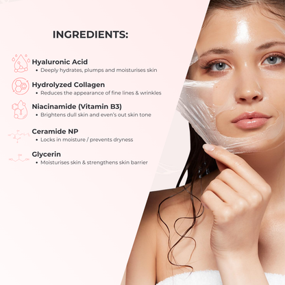 Lux Cove Glass Skin Overnight Collagen Mask