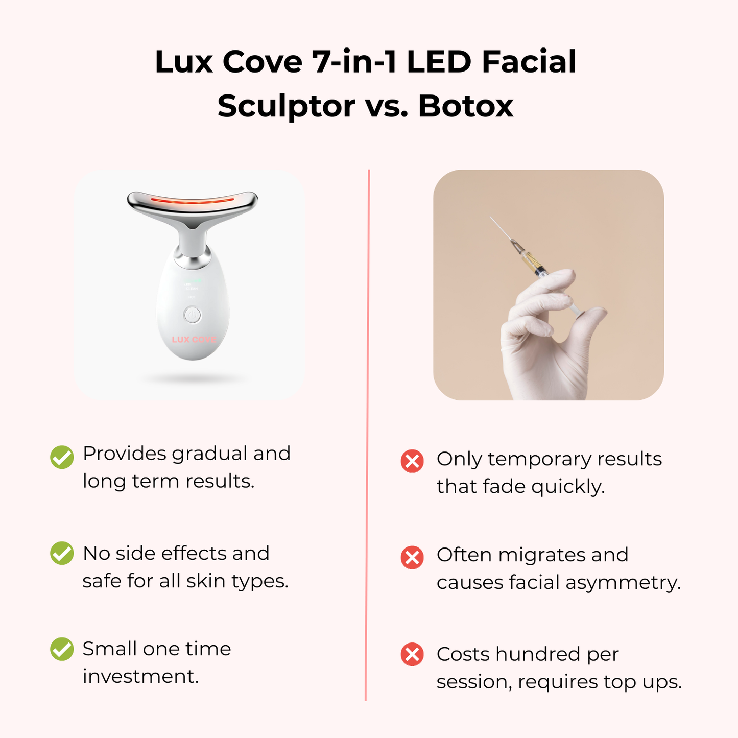 Lux Cove 7-in-1 LED Facial Sculptor